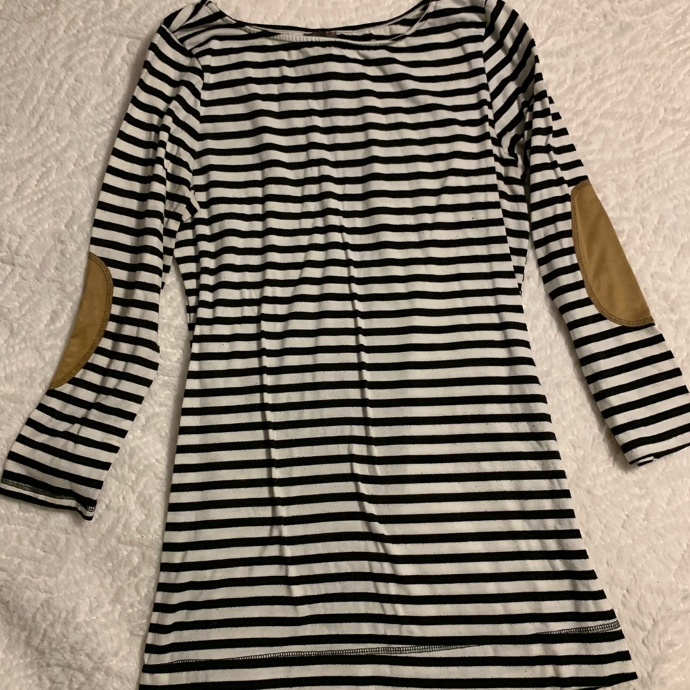 WallpapHer brand black and white striped shirt